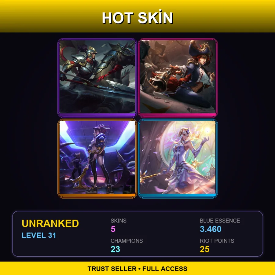 EUNE | Lv31 | Unranked | 5 Skin | 23 Champ