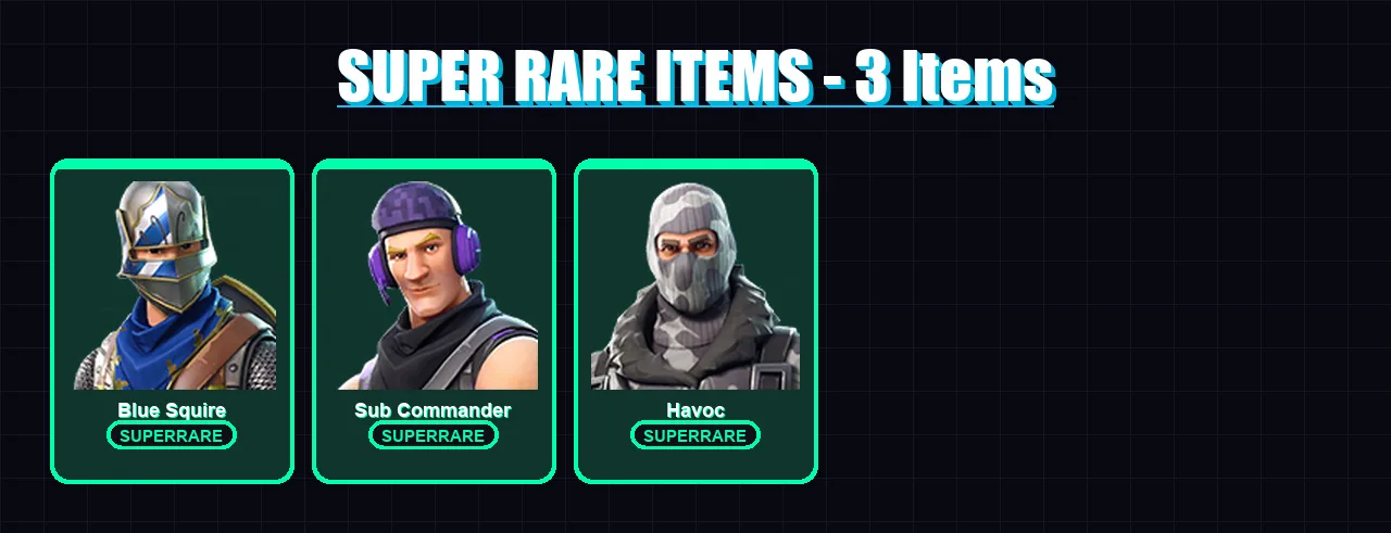 [PC/XBOX/PSN] | Blue Squire | Sub Commander | Havoc | Catalyst | Dark Power Chord | 21 skin | 19 pickaxe | 19 emote | 18 glider | Lv210
