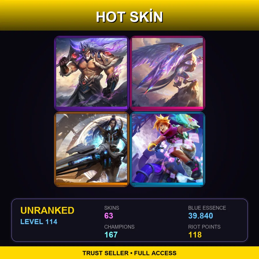 VN | Lv114 | Unranked | 63 Skin | 167 Champ — Ice Drake Shyvana