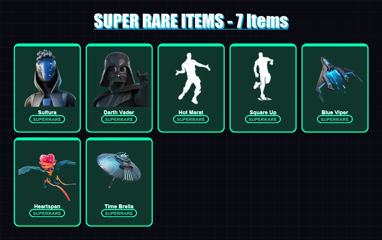 [PC/XBOX/PSN] | Sultura | Darth Vader | Sentinel | Rox | Luxe | 32 skin | 60 pickaxe | 64 emote | 72 glider | Lv1168
