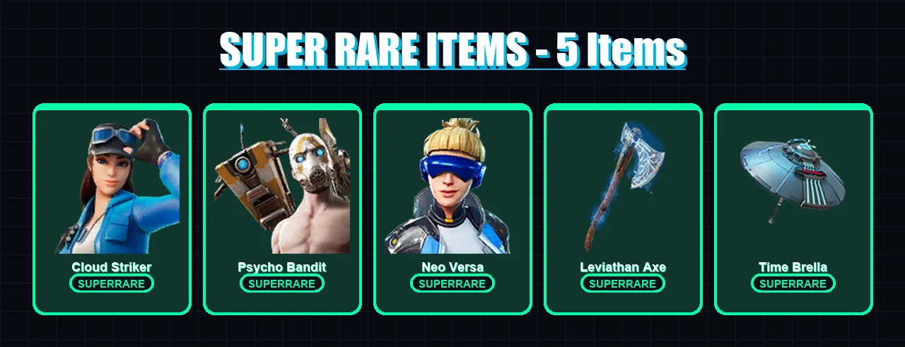 [PC] | Cloud Striker | Psycho Bandit | Neo Versa | Nezumi | Galaxia | 128 skin | 178 pickaxe | 118 emote | 143 glider | Lv2405