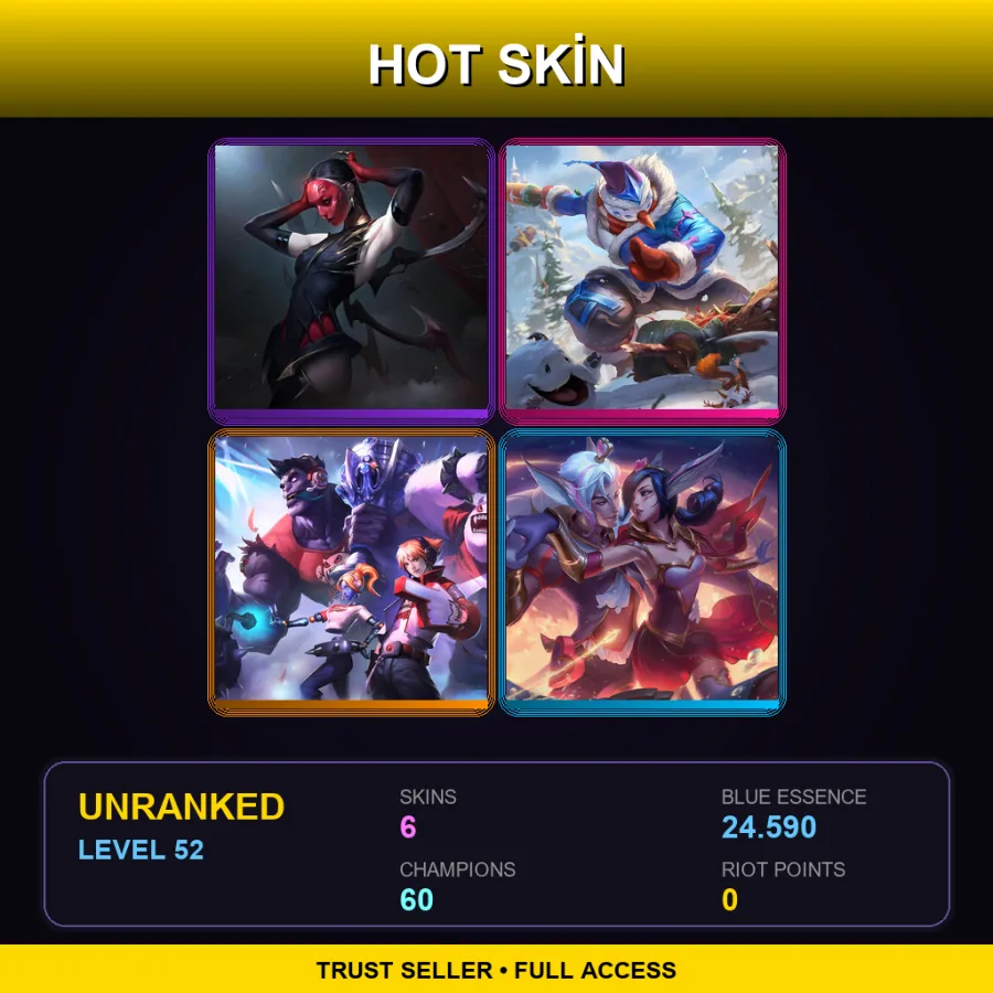 VN | Lv52 | Unranked | 6 Skin | 60 Champ — Orbeeanna