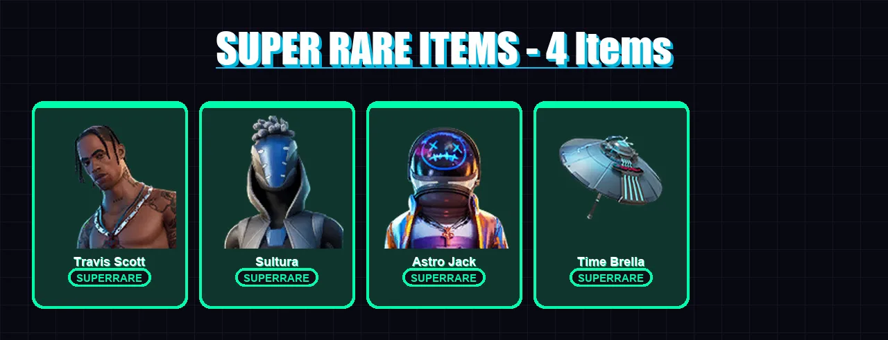 [PC/XBOX] | Travis Scott | Sultura | Astro Jack | The Ageless | Mandalorian | 99 skin | 151 pickaxe | 105 emote | 132 glider | Lv2182