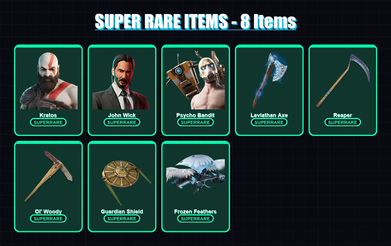 [PC/XBOX/PSN] | Kratos | John Wick | Psycho Bandit | Valkyrie | Deadpool | 180 skin | 132 pickaxe | 110 emote | 97 glider | Lv1701 — Fortnite account