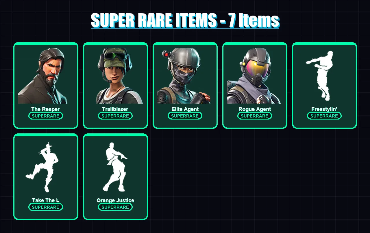 [PS4/PS5/XBOX/PC] | The Reaper | Trailblazer | Elite Agent | Rogue Agent | Frozen Red Knight | 63 skin | 75 pickaxe | 61 emote | 67 glider | Lv1154 — Fortnite account