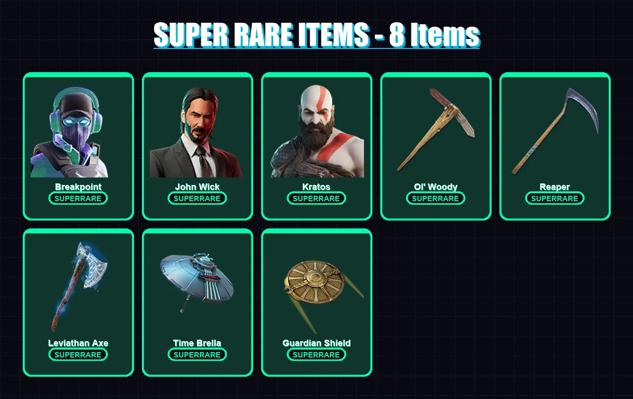 [PC/XBOX/PSN] | Breakpoint | John Wick | Kratos | Galaxia | Blaze | 316 skin | 263 pickaxe | 206 emote | 154 glider | Lv2061
