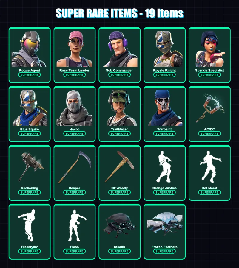 [PS4/PS5/XBOX/PC] | Rogue Agent | Rose Team Leader | Sub Commander | 41 skin | Lv524