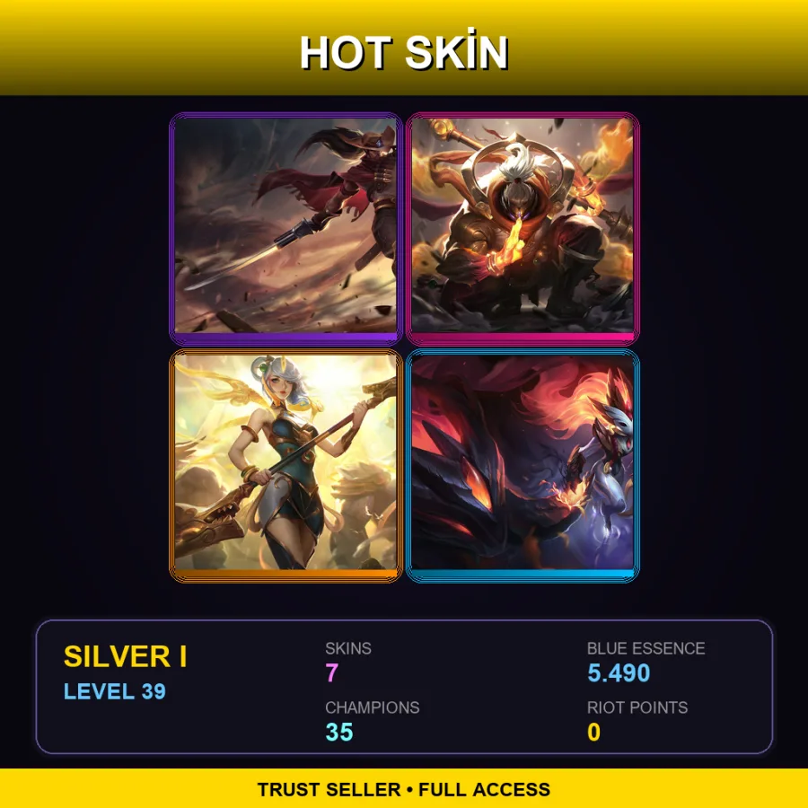 LAS | Lv39 | Silver I | 7 Skin | 35 Champ