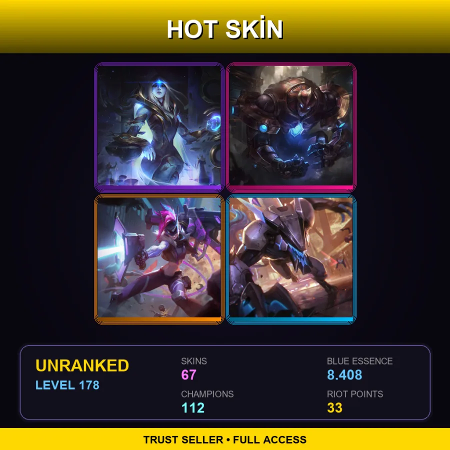 VN | Lv178 | Unranked | 67 Skin | 112 Champ — Blast Zone Heimerdinger