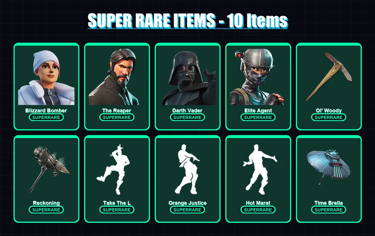 [PS4/PS5/XBOX/PC] | Blizzard Bomber | The Reaper | Darth Vader | Elite Agent | Valor | 221 skin | 266 pickaxe | 187 emote | 224 glider | Lv3939