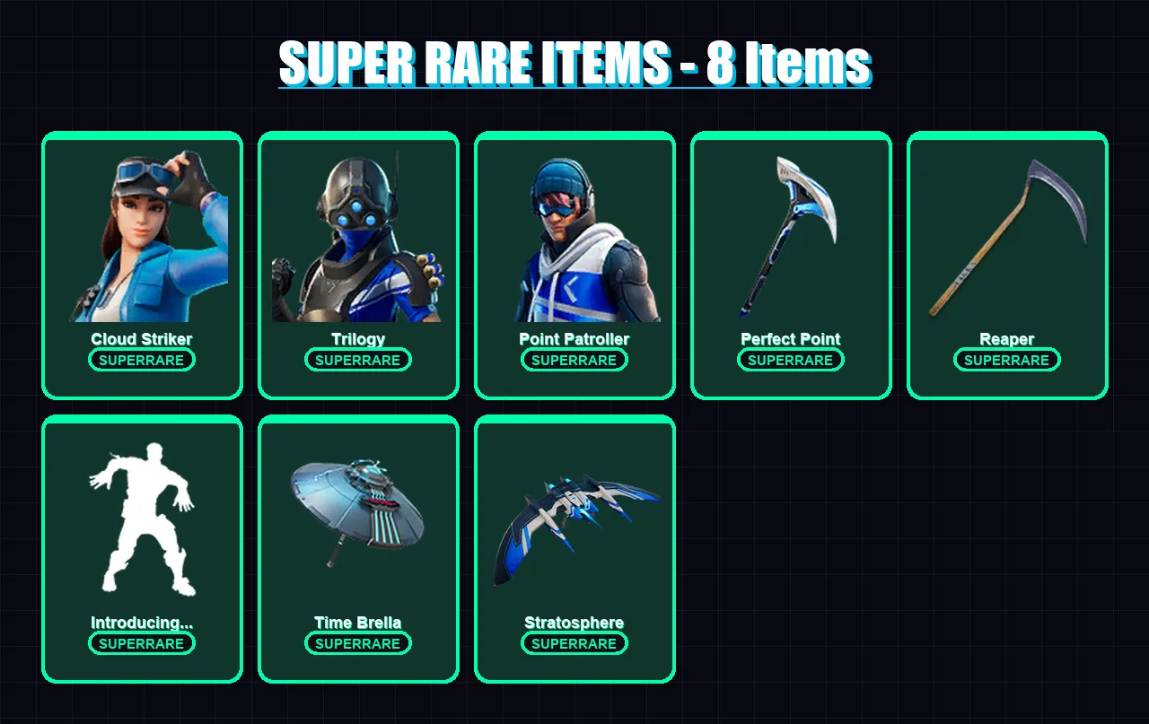 [PC/XBOX] | Cloud Striker | Trilogy | Point Patroller | Gear Specialist Maya | Fusion | 53 skin | 51 pickaxe | 53 emote | 42 glider | Lv710