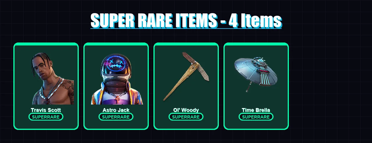 [PC/XBOX/PSN] | Travis Scott | Astro Jack | Sorana | Valeria | Midas | 224 skin | 301 pickaxe | 239 emote | 220 glider | Lv4053
