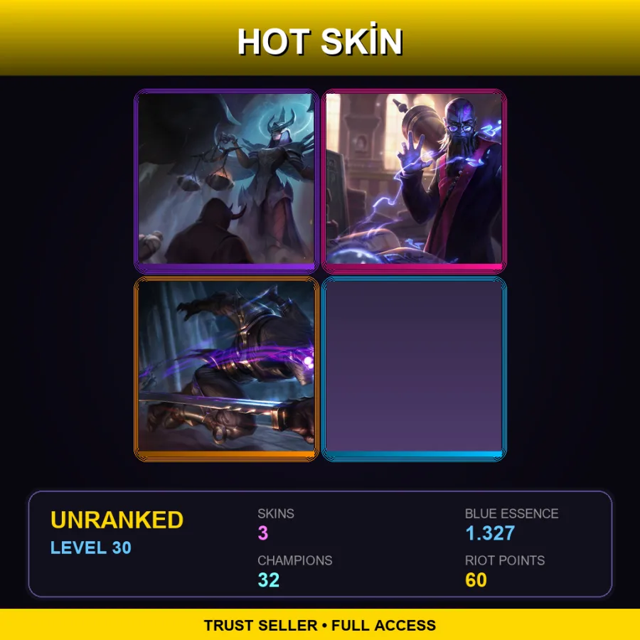 EUNE | Lv30 | Unranked | 3 Skin | 32 Champ with Shyvana