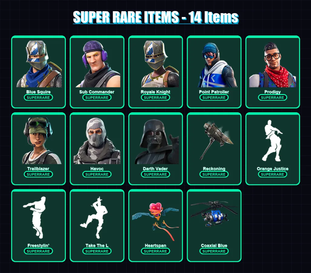 [PC/XBOX/PSN] | Blue Squire | Sub Commander | Royale Knight | Point Patroller | Prodigy | 100 skin | 93 pickaxe | 72 emote | 90 glider | Lv1054 — Fortnite account