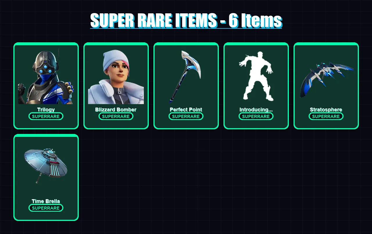 [PC/XBOX] | Trilogy | Blizzard Bomber | Midas | Fade | Deadpool | 38 skin | 72 pickaxe | 50 emote | 67 glider | Lv914