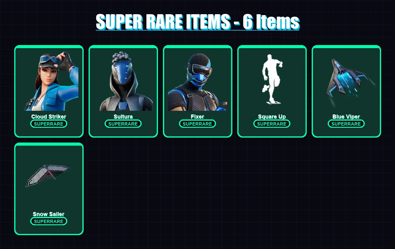 [PS4/PS5/XBOX/PC] | Cloud Striker | Sultura | Fixer | Joey | Kymera | 21 skin | 41 pickaxe | 42 emote | 38 glider | Lv617