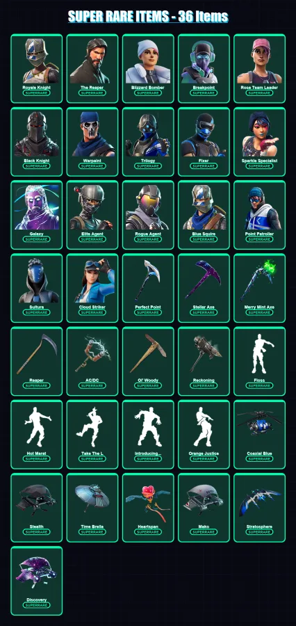 [PS4/PS5/XBOX/PC] | Royale Knight | The Reaper | Blizzard Bomber | 313 skin | Lv4327