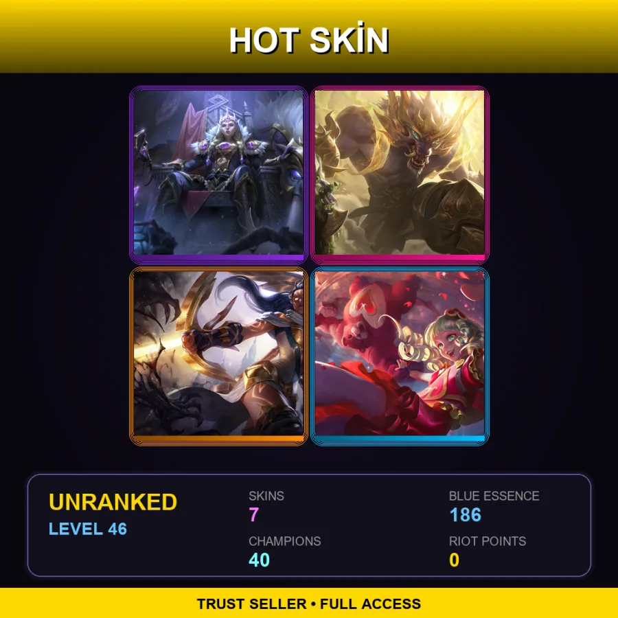 LAS | Lv46 | Unranked | 7 Skin | 40 Champ