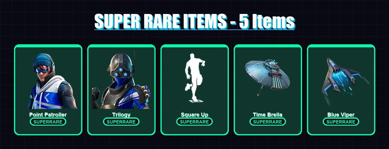 [PC] | Point Patroller | Trilogy | Raven | Torin | Snap | 185 skin | 195 pickaxe | 145 emote | 123 glider | Lv1672 — Fortnite account