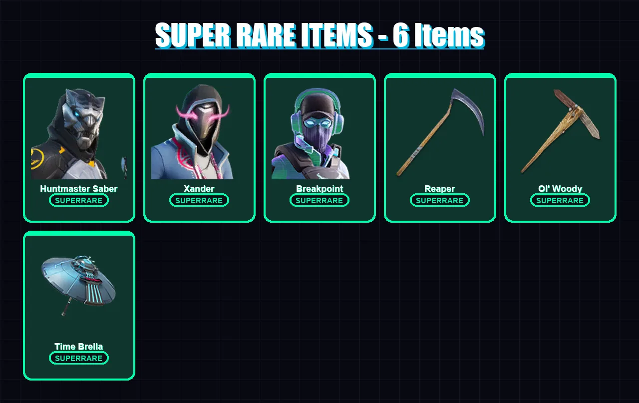 [PS4/PS5/XBOX/PC] | Huntmaster Saber | Xander | Breakpoint | Renzo the Destroyer | Zeus | 416 skin | 421 pickaxe | 340 emote | 264 glider | Lv8235