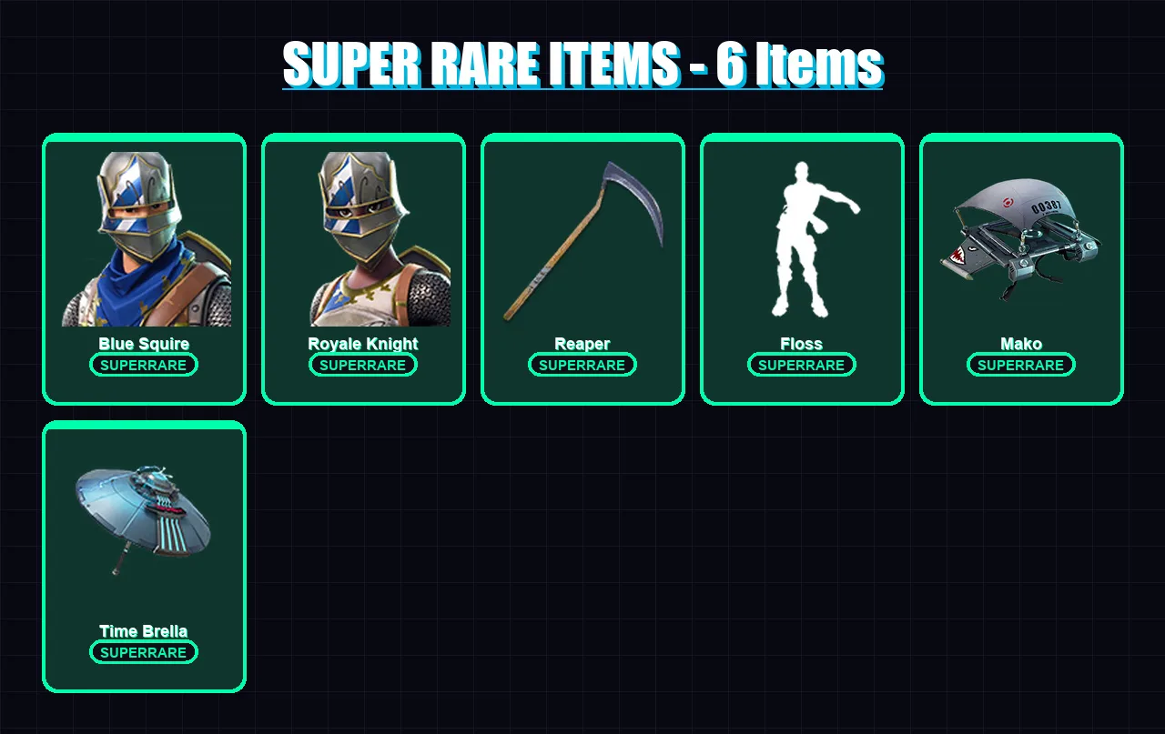 [PC/XBOX/PSN] | Blue Squire | Royale Knight | Zeus | Crackshot | Hades | 19 skin | 38 pickaxe | 24 emote | 36 glider | Lv497