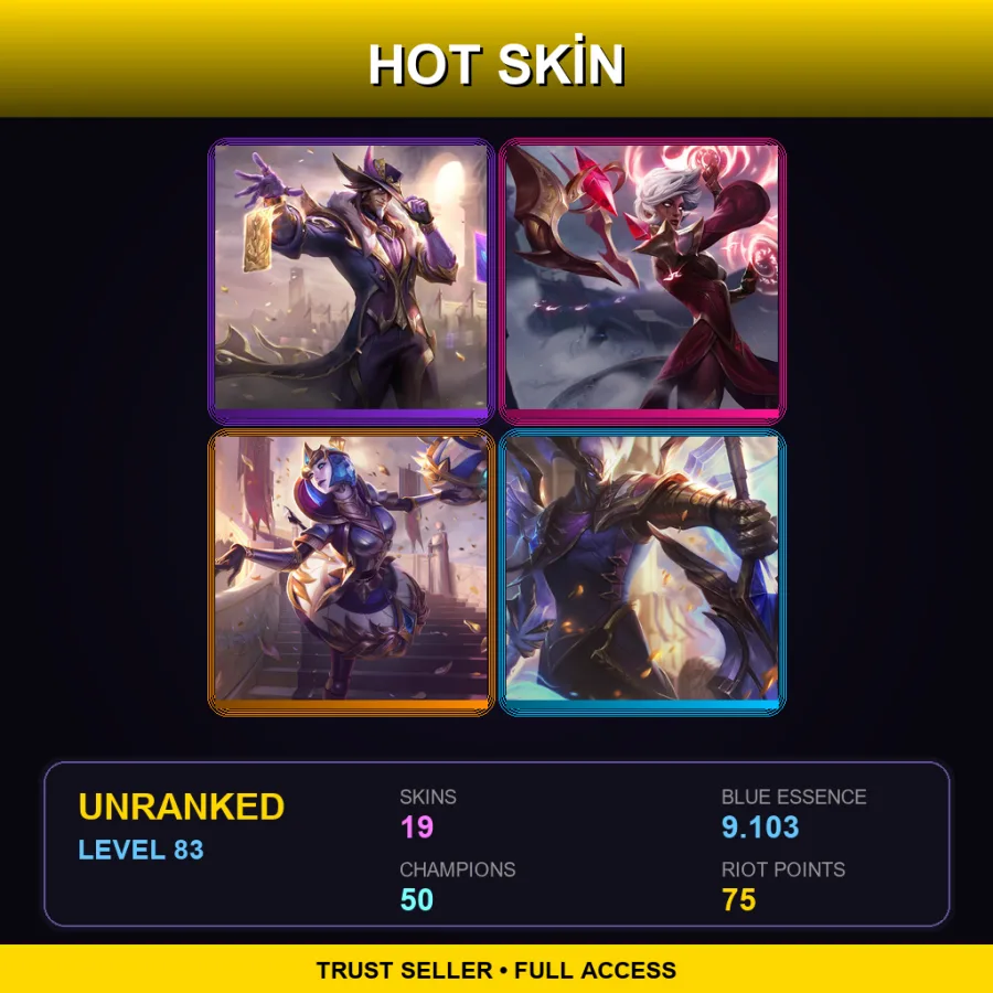 LAS | Lv83 | Unranked | 19 Skin | 50 Champ