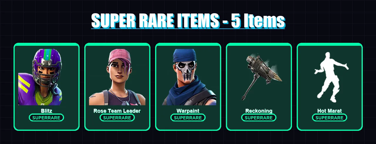 [PC/XBOX/PSN] | Blitz | Rose Team Leader | Warpaint | Enforcer | Lynx | 20 skin | 14 pickaxe | 19 emote | 21 glider | Lv190