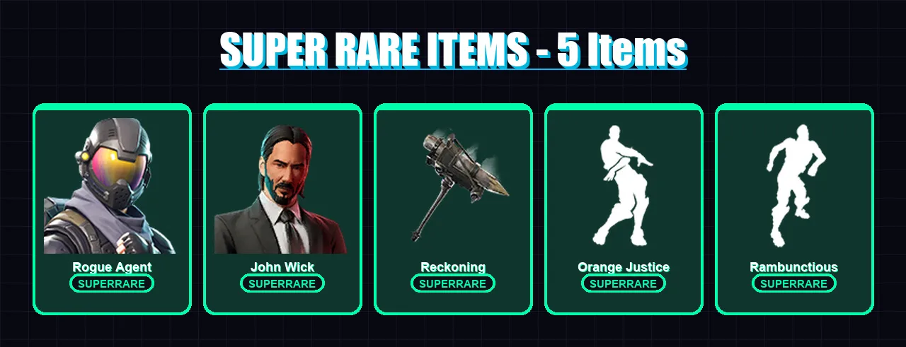 [PC/XBOX] | Rogue Agent | John Wick | Zenith | Vendetta | Arachne | 93 skin | 82 pickaxe | 98 emote | 83 glider | Lv1425