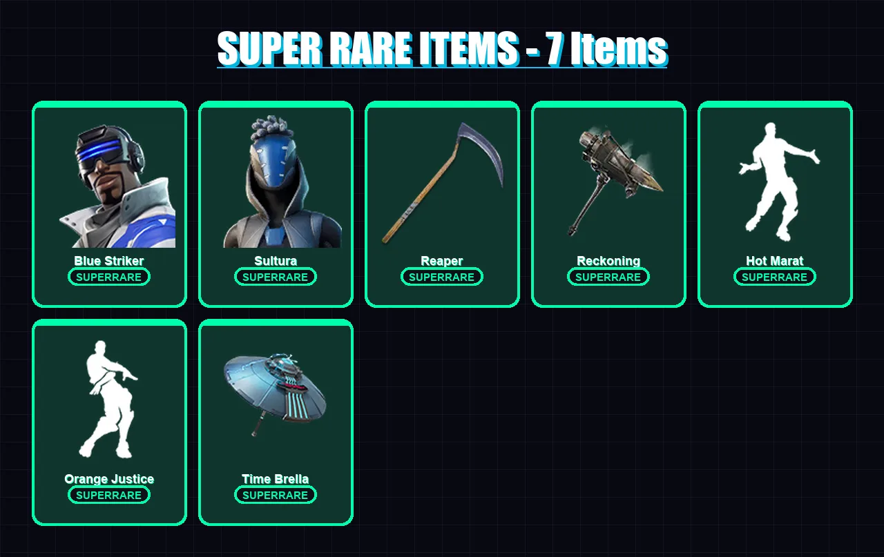 [PC/XBOX] | Blue Striker | Sultura | Sentinel | Drift | Ronin | 54 skin | 54 pickaxe | 83 emote | 51 glider | Lv965