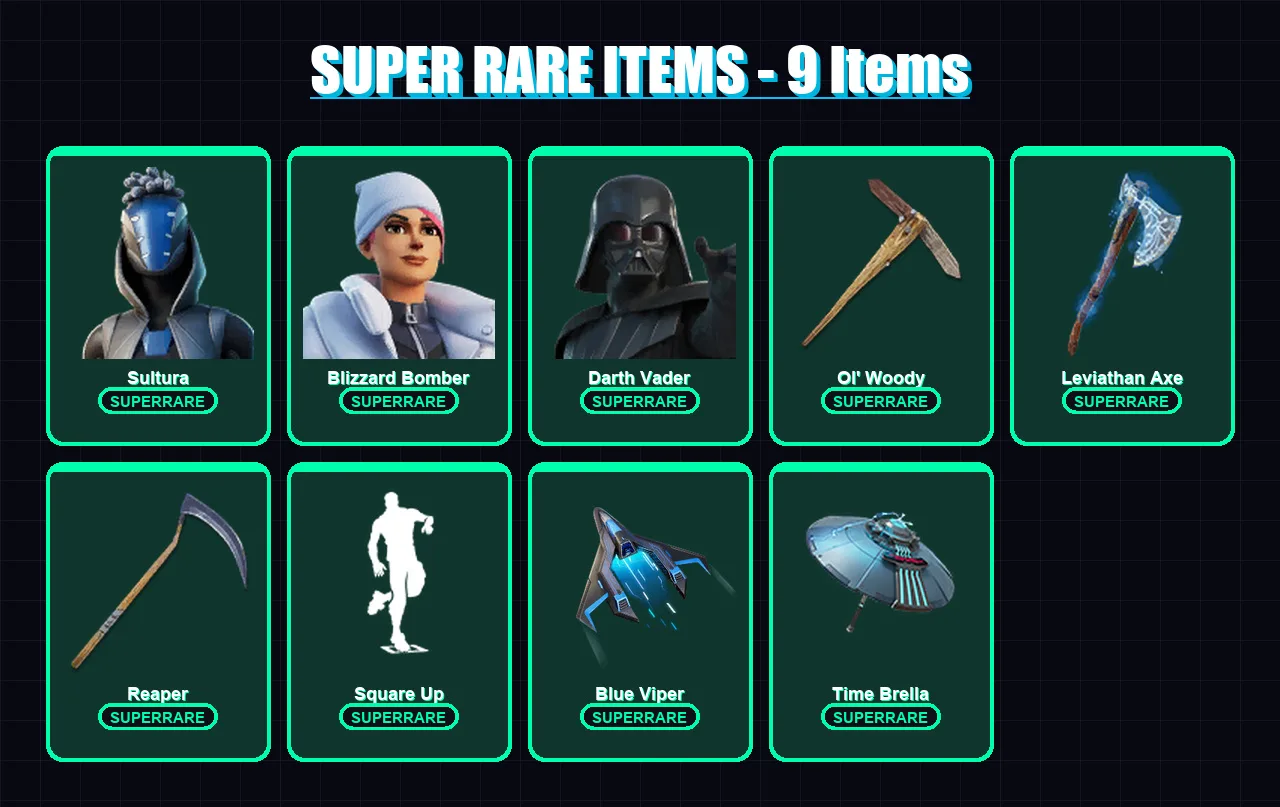 [PS4/PS5/XBOX/PC] | Sultura | Blizzard Bomber | Darth Vader | Spectra Knight | Vi | 315 skin | 300 pickaxe | 217 emote | 192 glider | Lv3023 — Game account