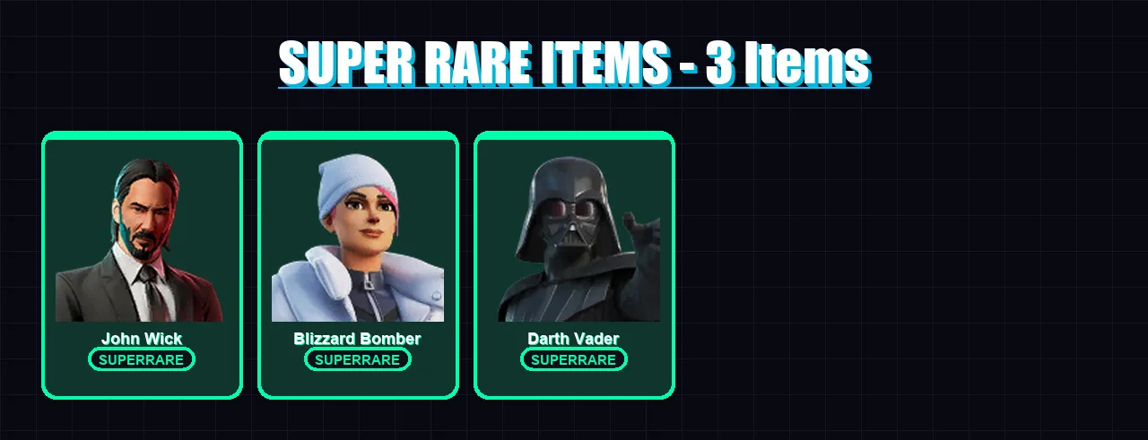[PS4/PS5/XBOX/PC] | John Wick | Blizzard Bomber | Darth Vader | Zero | Molten Battle Hound | 313 skin | 333 pickaxe | 197 emote | 172 glider | Lv204