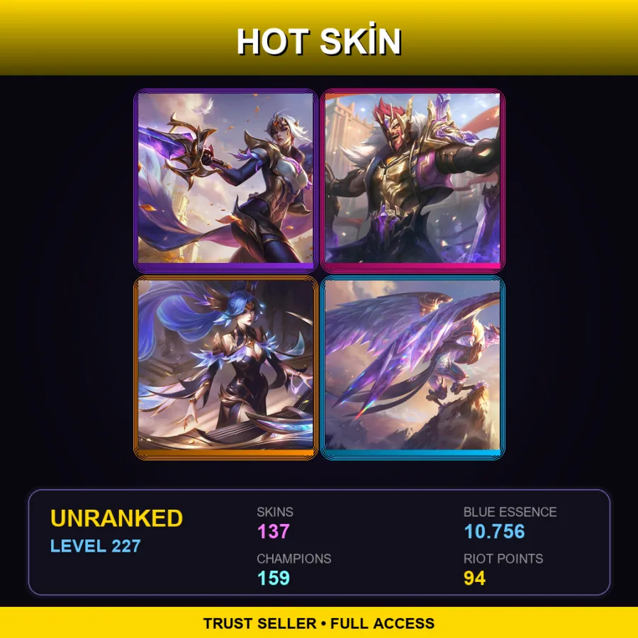 EUW | Lv227 | Unranked | 137 Skin | 159 Champ — Scorched Earth Xerath