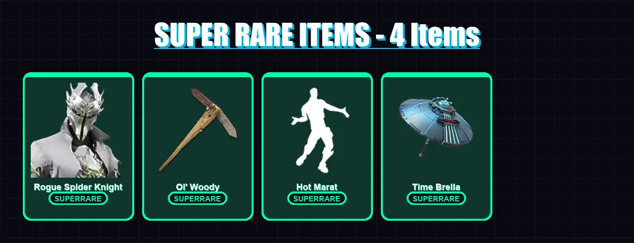 [PC] | Rogue Spider Knight | Sentinel | Ruin | Catalyst | Mizuki | 53 skin | 67 pickaxe | 80 emote | 77 glider | Lv1060