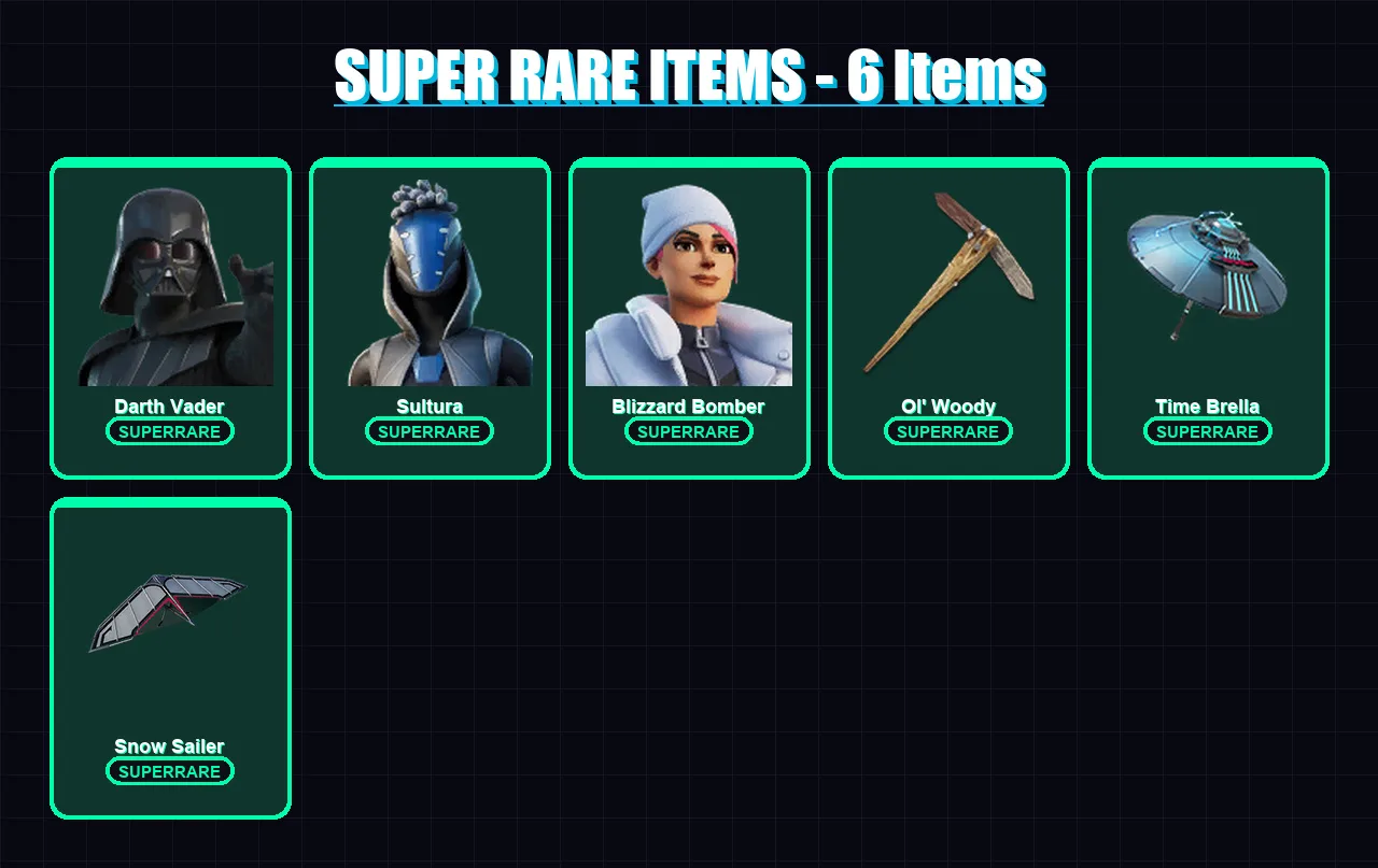 [PS4/PS5/XBOX/PC] | Darth Vader | Sultura | Blizzard Bomber | Spectra Knight | Mizuki | 141 skin | 180 pickaxe | 156 emote | 136 glider | Lv2304 — Fortnite account