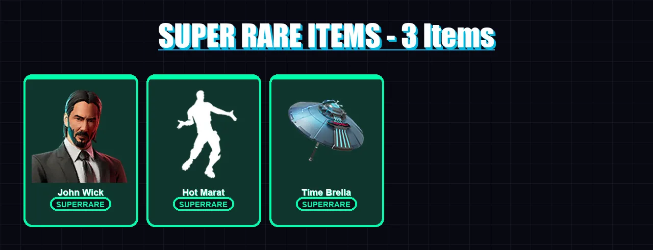 [PS4/PS5/XBOX/PC] | John Wick | Blackheart | Gear Specialist Maya | Midas | Hybrid | 50 skin | 57 pickaxe | 52 emote | 61 glider | Lv863