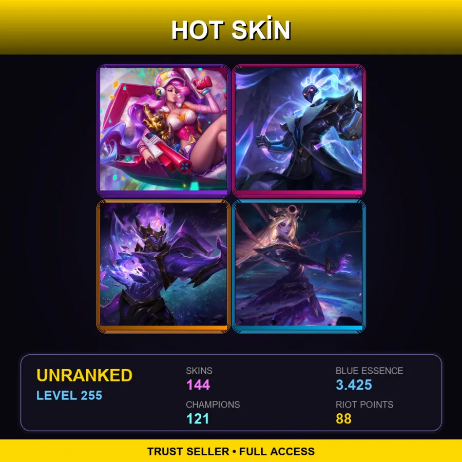 EUNE | Lv255 | Unranked | 144 Skin | 121 Champ — Shurima Desert Zilean