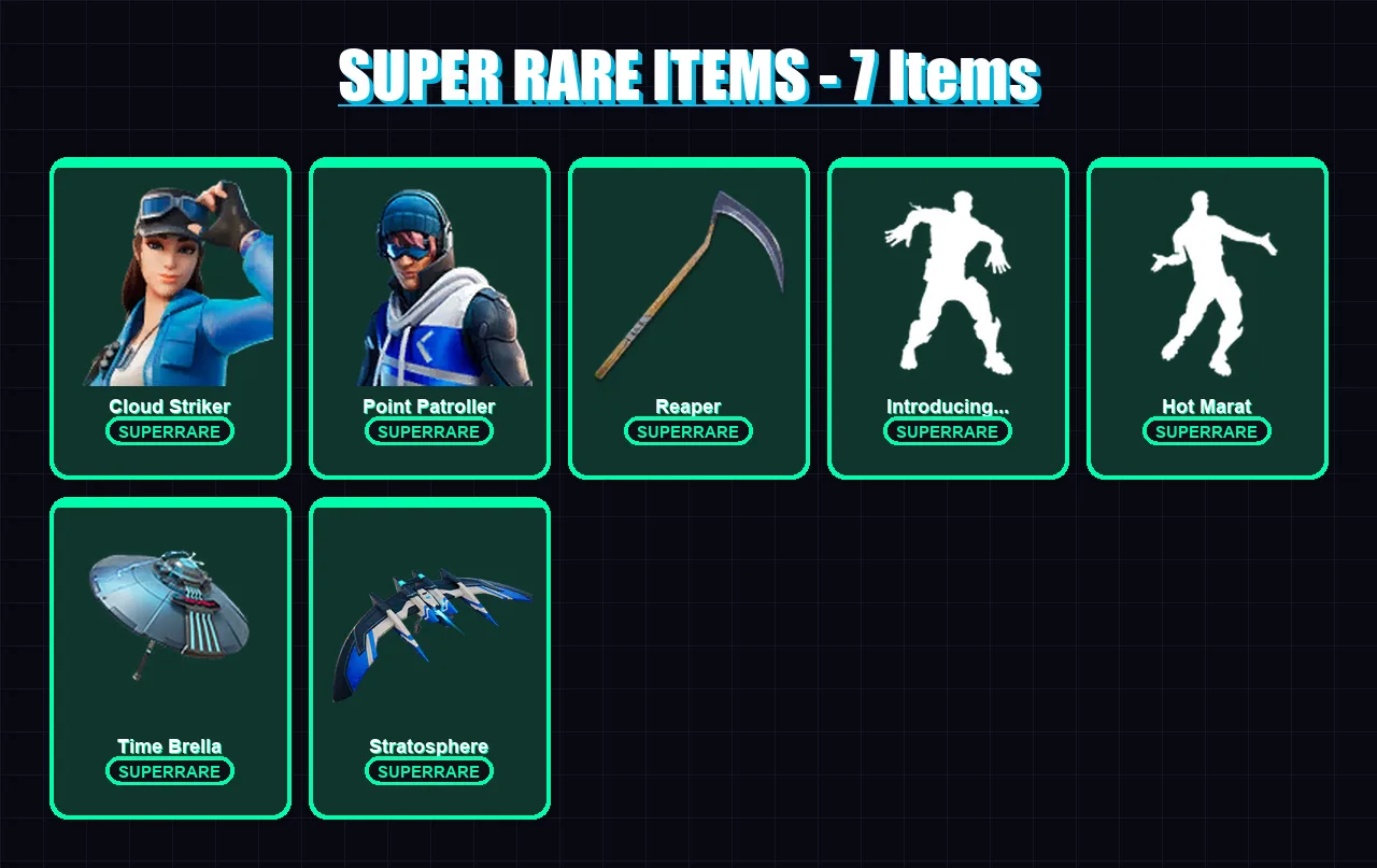 [PC/XBOX] | Cloud Striker | Point Patroller | Kymera | Menace | Raz | 71 skin | 81 pickaxe | 76 emote | 87 glider | Lv1273 — Fortnite account