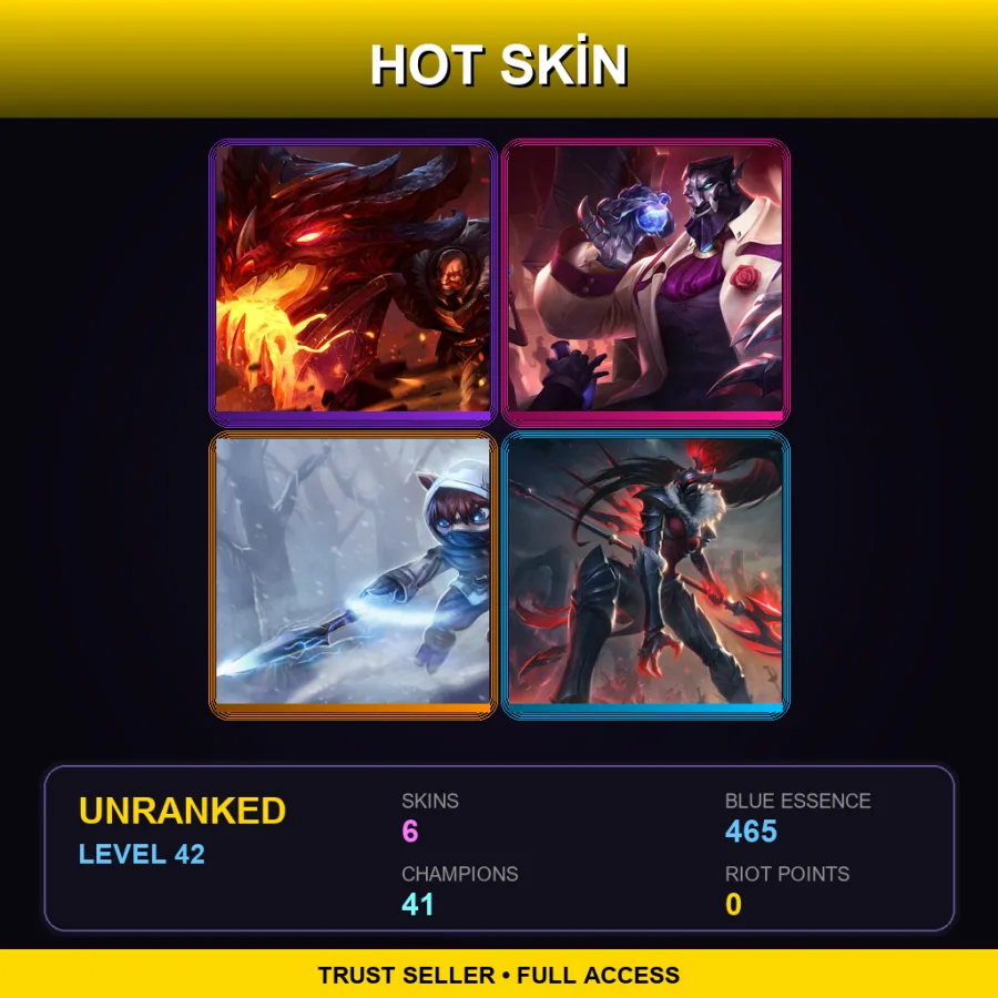 EUNE | Lv42 | Unranked | 6 Skin | 41 Champ — Nottingham Ezreal
