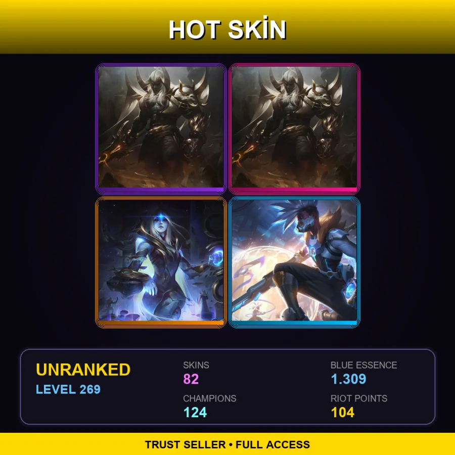 TR | Lv269 | Unranked | 82 Skin | 124 Champ — Pre Void Kassadin