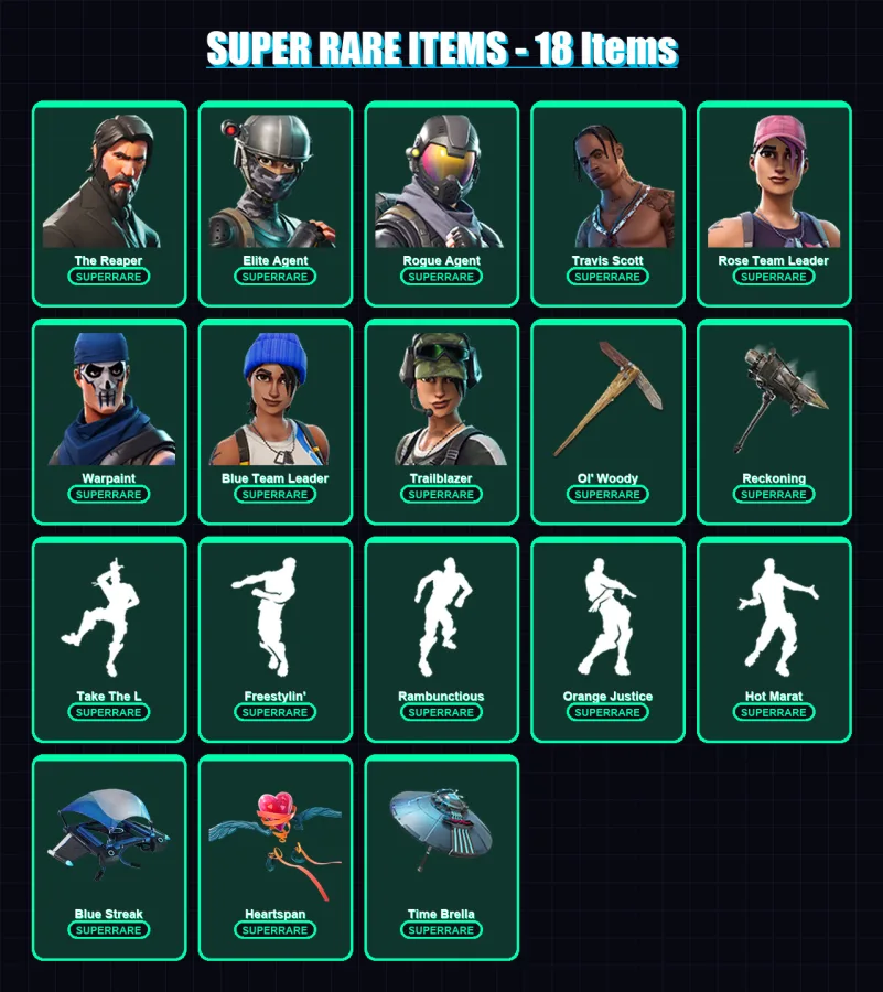 [PS4/PS5/XBOX/PC] | The Reaper | Elite Agent | Rogue Agent | 122 skin | Lv1465