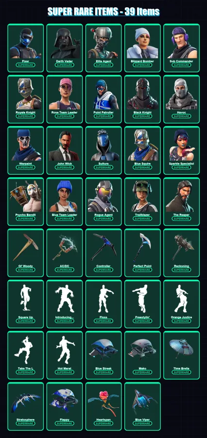 [PC] | Fixer | Darth Vader | Elite Agent | Blizzard Bomber | Sub Commander | 383 skin | 386 pickaxe | 322 emote | 334 glider | Lv5931