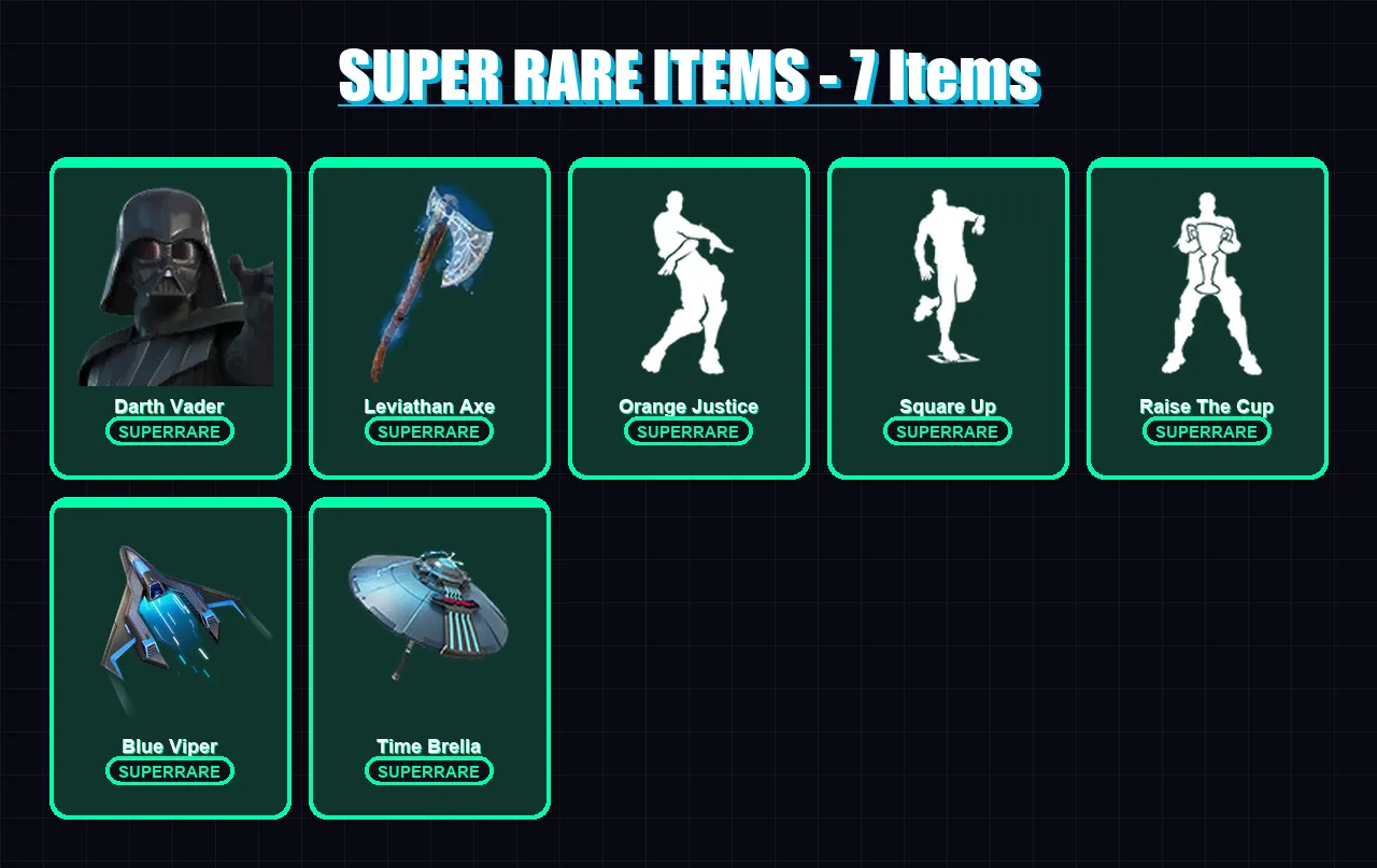 [PS4/PS5/PC] | Darth Vader | Menace | Frozen Love Ranger | Midas | Frozen Red Knight | 104 skin | 132 pickaxe | 101 emote | 105 glider | Lv1936