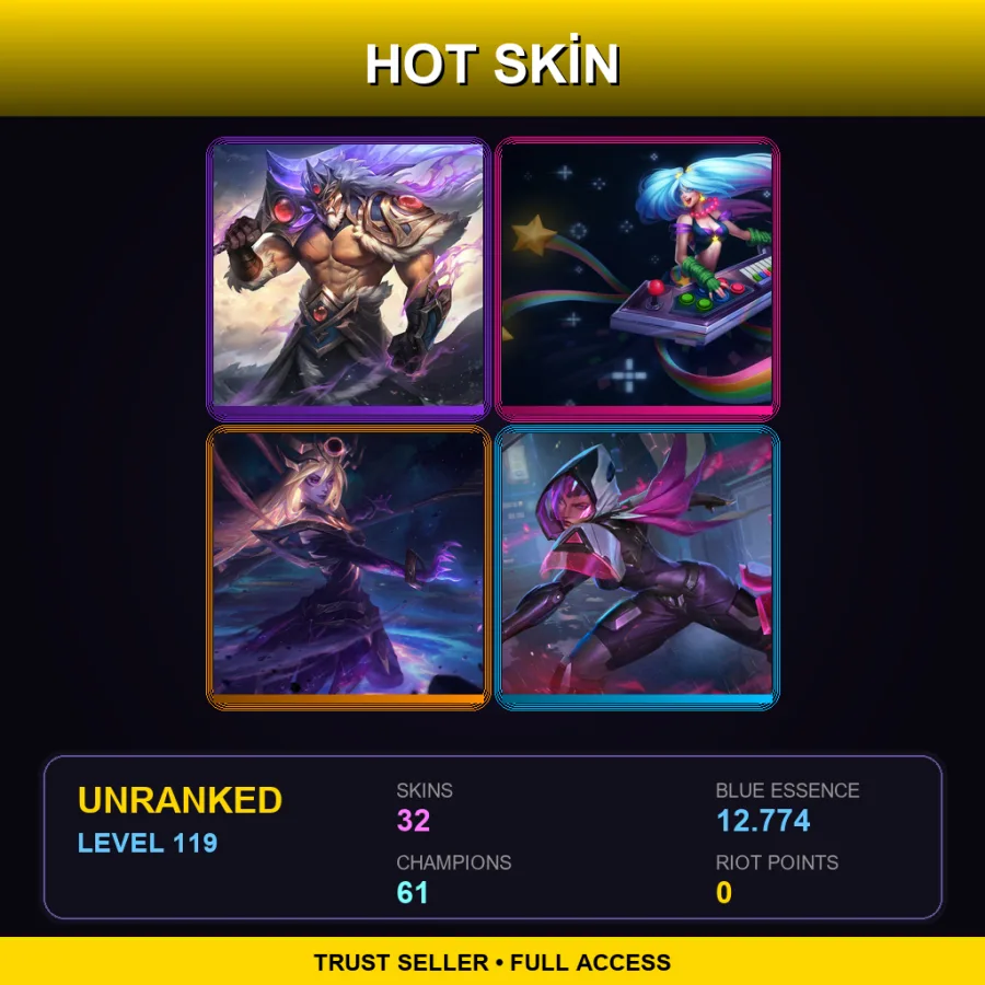 BR | Lv119 | Unranked | 32 Skin | 61 Champ
