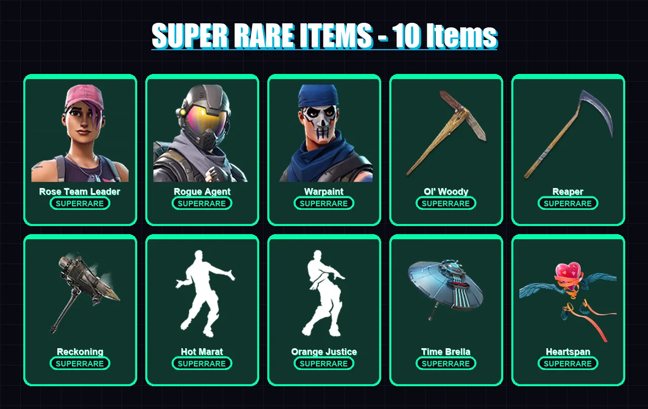 [PC/PSN] | Rose Team Leader | Rogue Agent | Warpaint | Drift | Enforcer | 84 skin | 68 pickaxe | 82 emote | 73 glider | Lv1133 — Fortnite account