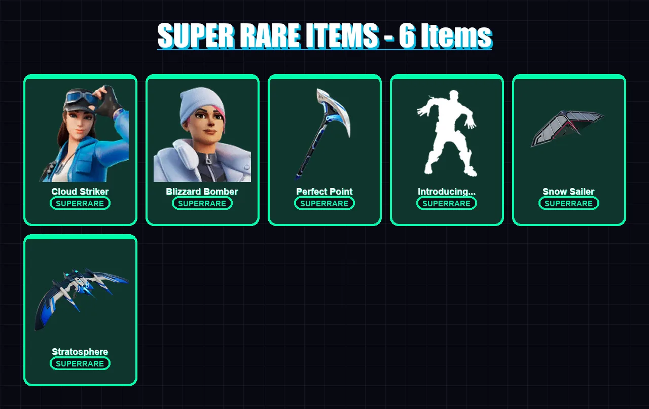 [PS4/PS5/XBOX/PC] | Cloud Striker | Blizzard Bomber | Midas | Raz | Deadpool | 61 skin | 83 pickaxe | 81 emote | 75 glider | Lv1107
