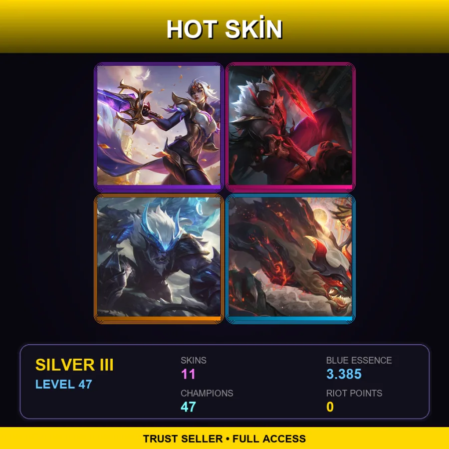 LAN | Lv47 | Silver III | 11 Skin | 47 Champ