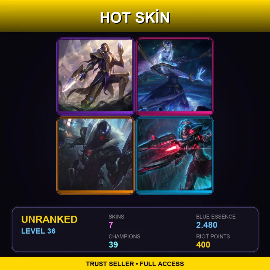 TR | Lv36 | Unranked | 7 Skin | 39 Champ