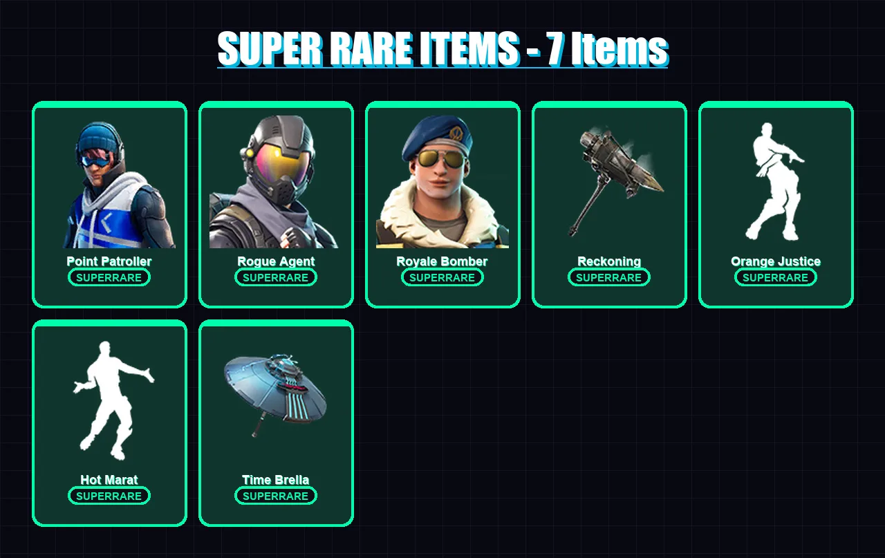 [PC/XBOX/PSN] | Point Patroller | Rogue Agent | Royale Bomber | Drift | Blaze | 63 skin | 69 pickaxe | 65 emote | 71 glider | Lv891