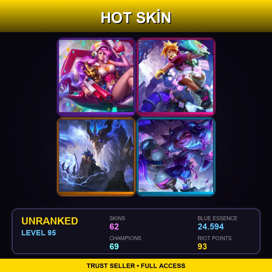 LAS | Lv95 | Unranked | 62 Skin | 69 Champ — Battle Academia Garen