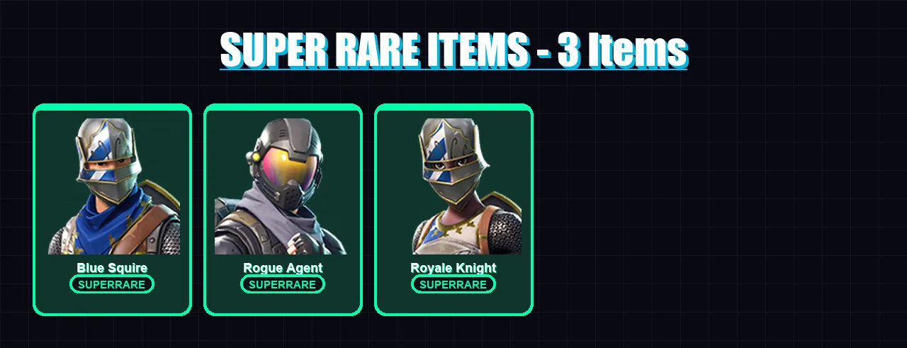 [PS4/PS5/XBOX/PC] | Blue Squire | Rogue Agent | Royale Knight | 38 skin | Lv294